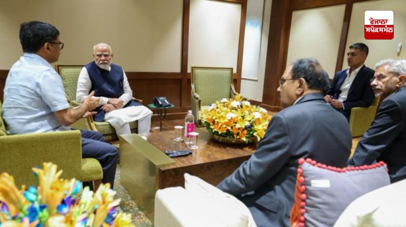 PM Modi holds meeting with NSA and External Affairs Minister after terror attack in Jammu and Kashmir