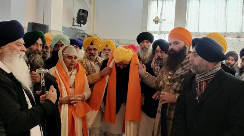 Gurdev Singh Kaunke's martyrdom day was celebrated at Gurdwara Rakab Ganj Sahib