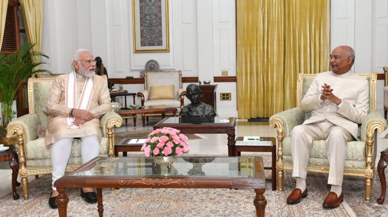 PM Narendra Modi calls on President Ram Nath Kovind