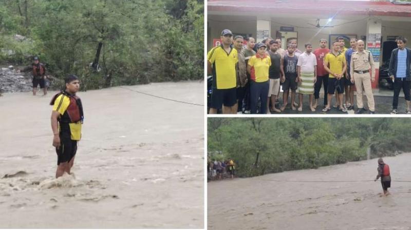 Uttarakhand Sdrf rescues 10 youngsters Uttarakhand Rain News