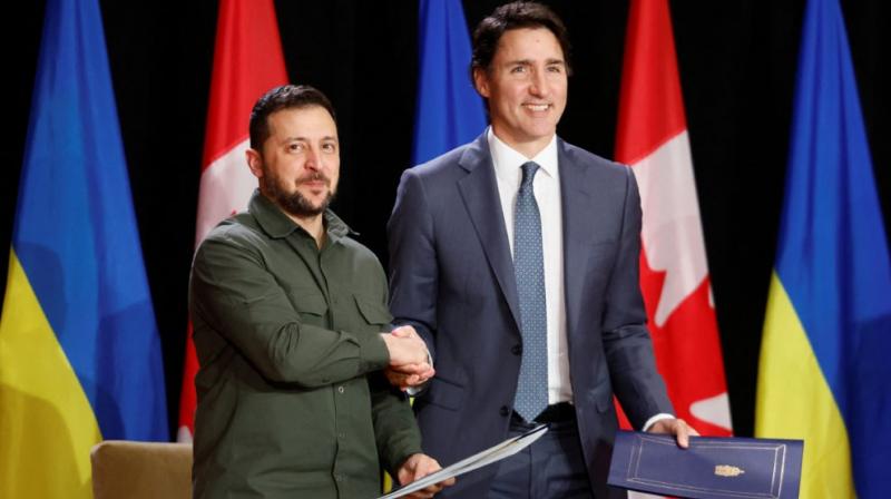  To gather more support for Ukraine, Zelenskiy addressed the Canadian Parliament