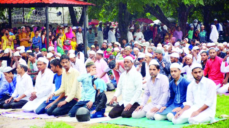 People from Muslim community who went to Prayer to Jama Masjid Sector 20