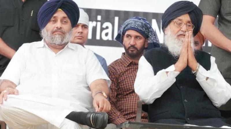 Sukhbir Singh Badal and  Parkash Singh Badal