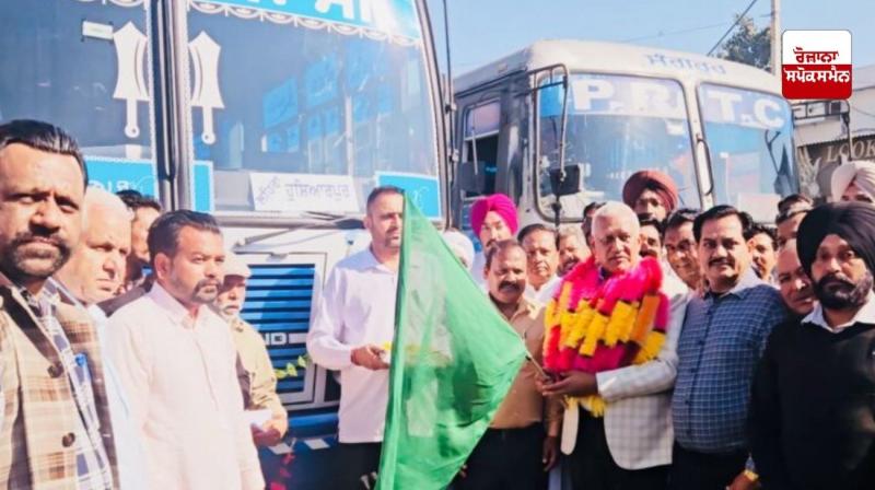 ਕੈਬਨਿਟ ਮੰਤਰੀ ਬਰਿੰਦਰ ਕੁਮਾਰ ਗੋਇਲ ਨੇ ਦੋ ਨਵੇਂ ਰੂਟਾਂ ’ਤੇ ਚੱਲਣ ਵਾਲੀਆਂ ਬੱਸਾਂ ਨੂੰ ਹਰੀ ਝੰਡੀ ਵਿਖਾਈ