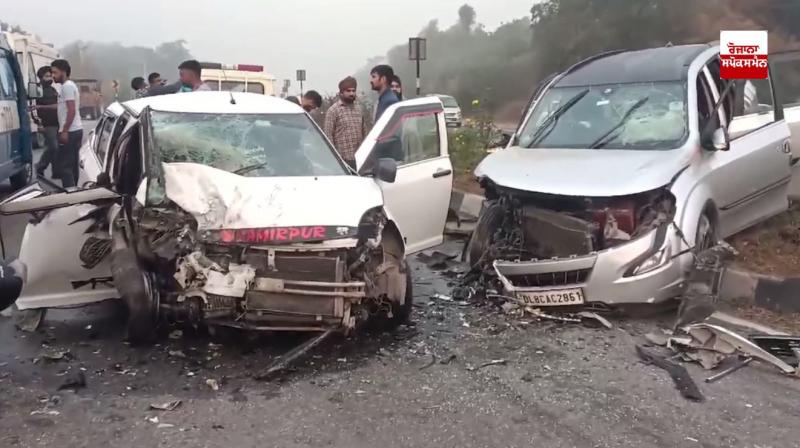 An XUV going to Manali collided with a Swift, the driver died on the spot