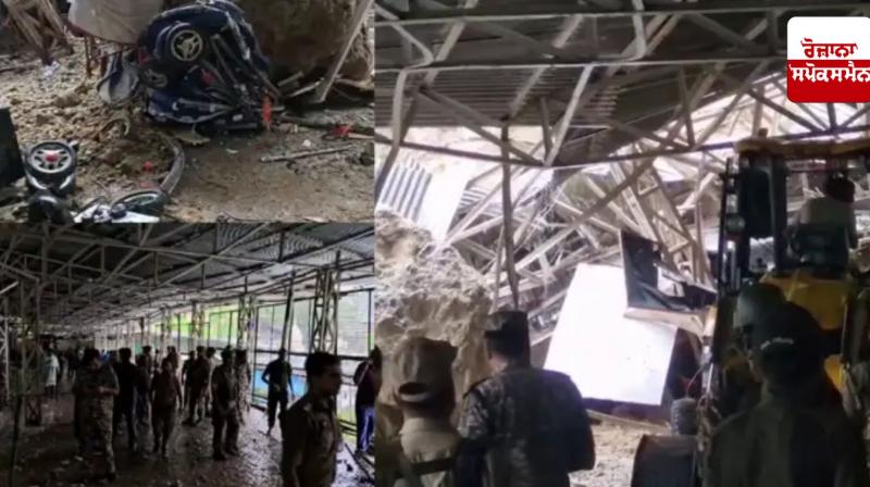 Heavy debris falls near Ganga due to landslide in Vaishno Devi, 10 devotees buried