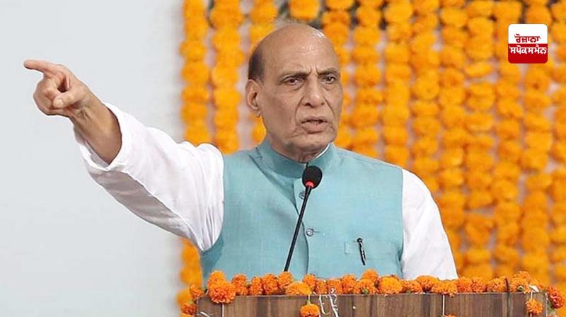 Defence Minister Rajnath Singh reaches Bhuj Airbase