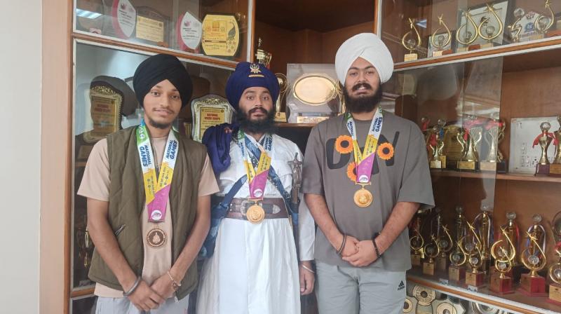  In the 37th National Games 2023, the students of SGGS College-26 carried the flag