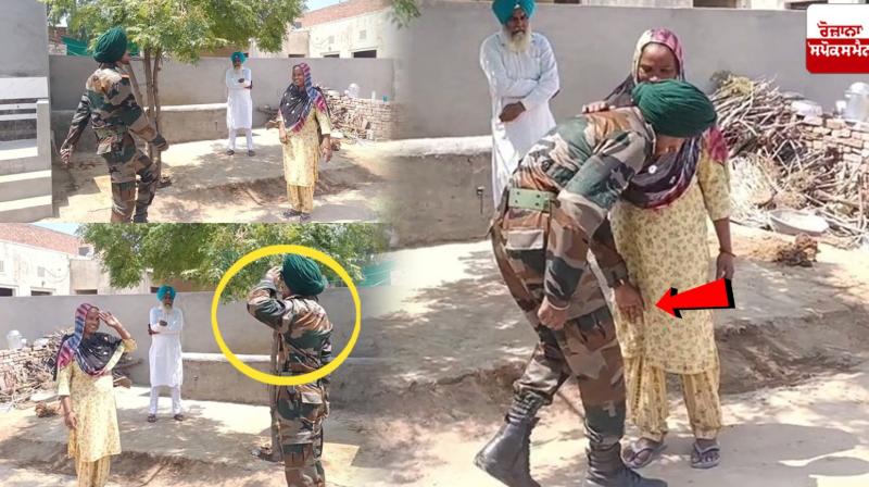 A worker's son became a soldier due to hard work Faridkot News