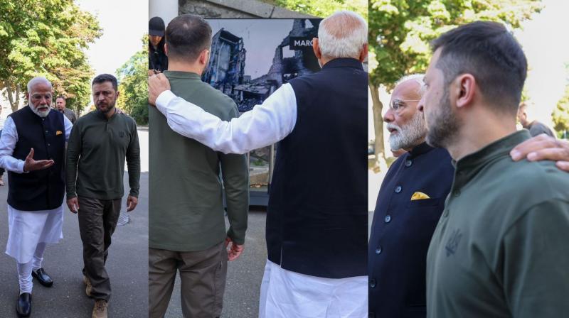 PM Narendra Modi met President Volodymyr Zelensky