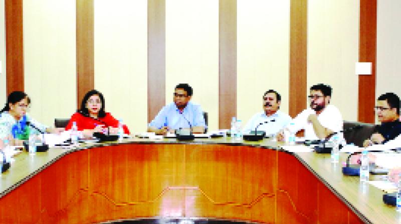 Deputy Commissioner During Review Meeting  