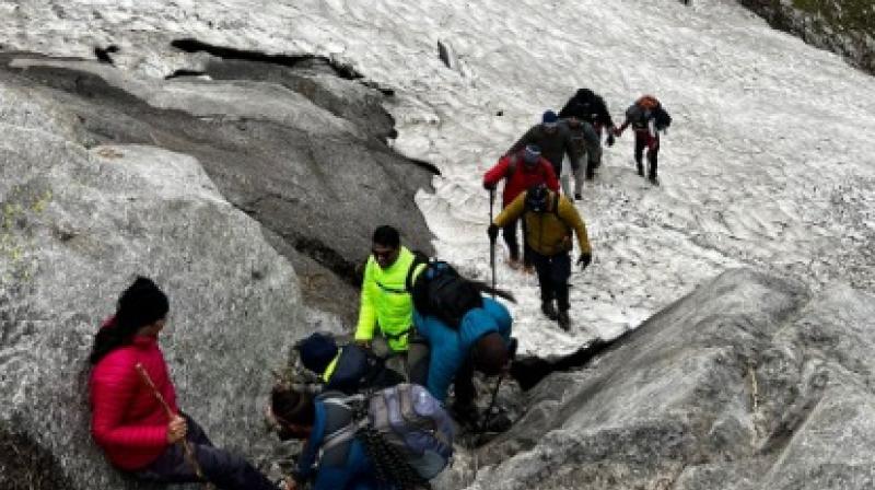 9 young boys and girls from Jalandhar conquered the 'Minkiani Pass Trek' of Himachal Pradesh