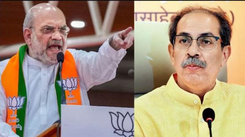 Amit Shah & Uddhav Thackeray 