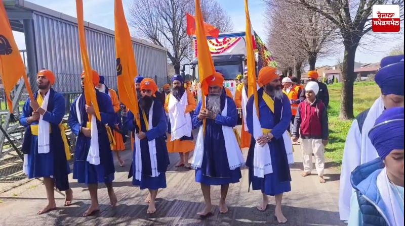 ਗੁਰਦੁਆਰਾ ਸਾਹਿਬ ਸ਼ਹੀਦ ਬਾਬਾ ਦੀਪ ਸਿੰਘ ਜੀ ਕਾਜਲਮੋਰਾਨੋ ਦੁਆਰਾ ਹੋਲੇ ਮਹੱਲੇ ਨੂੰ ਸਮਰਪਿਤ ਨਗਰ ਕੀਰਤਨ ਸਜਾਇਆ