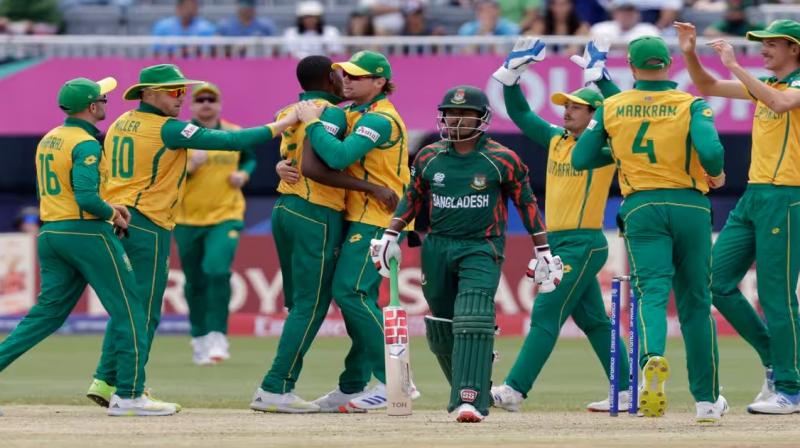 T20 World Cup:  South Africa's fourth win over Bangladesh, a thrilling win by 4 runs