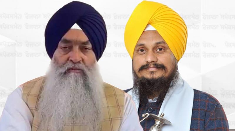 Jathedar Giani Raghbir Singh and Jathedar Harpreet Singh