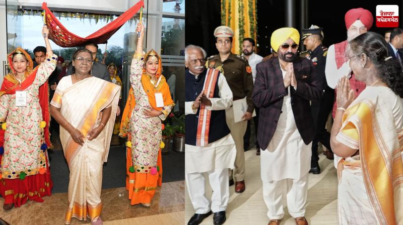 President of India Draupadi Murmu receives grand welcome in Punjab