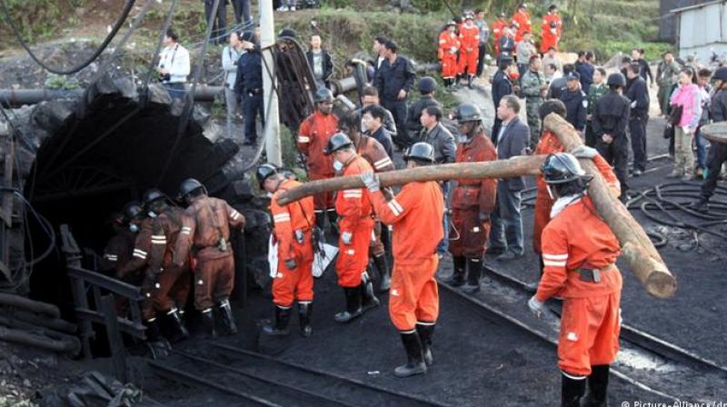 Coal mine collapses in Chin