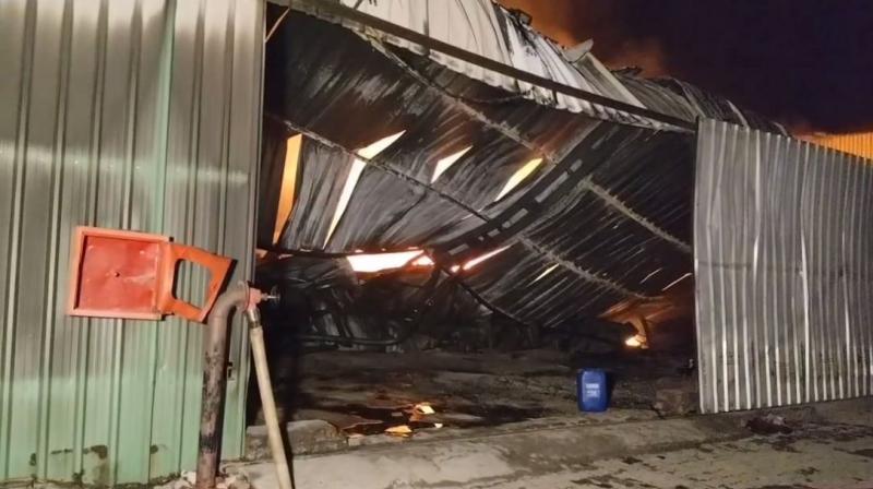 Three workers died in a terrible fire in a mattress factory in Bathinda