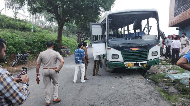 Pathankot Bus Accident News