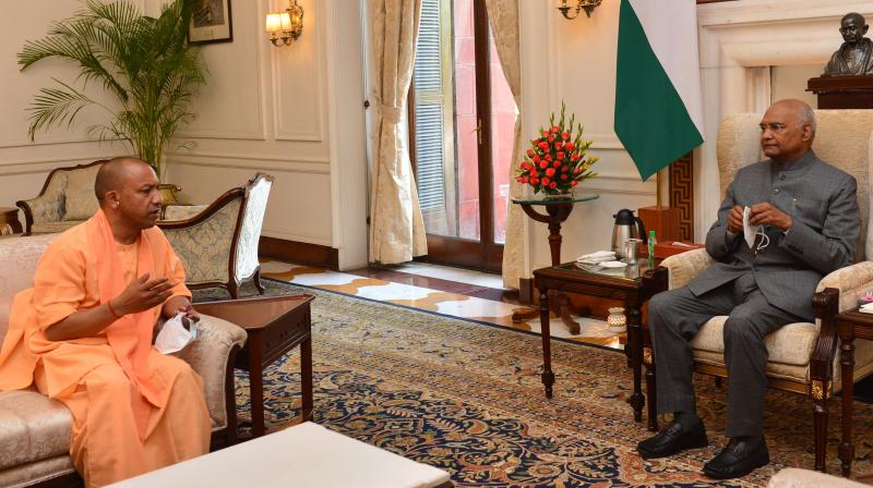 Yogi Adityanath meets President Kovind