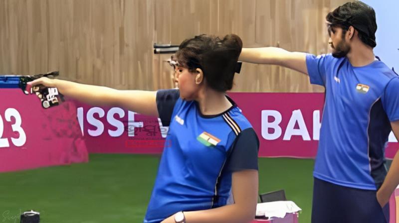Shooting World Championship: Shiva Narwal and Esha Singh win pistol mixed team gold 
