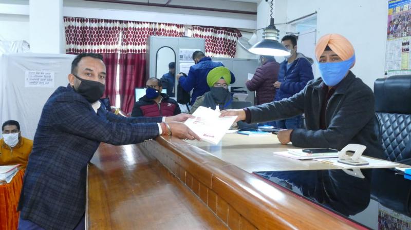 Prof. Jashandeep Singh Joshi filed Nomination papers