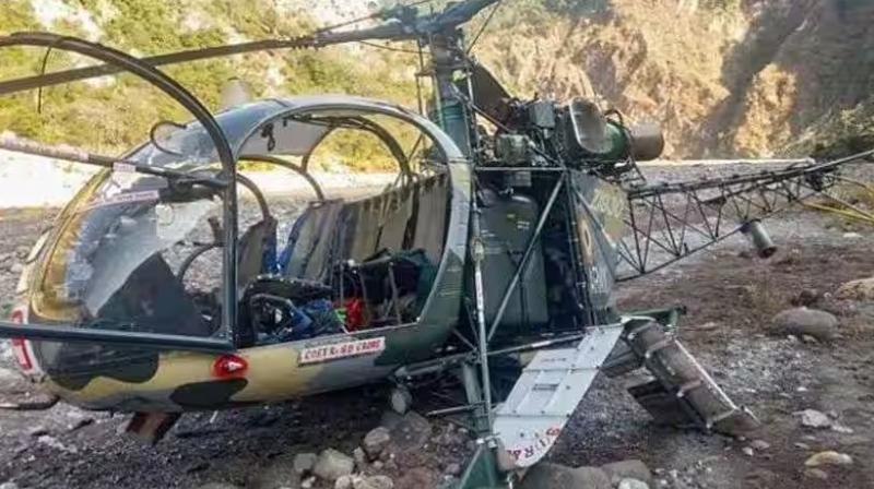 Army's Cheetah helicopter crashes