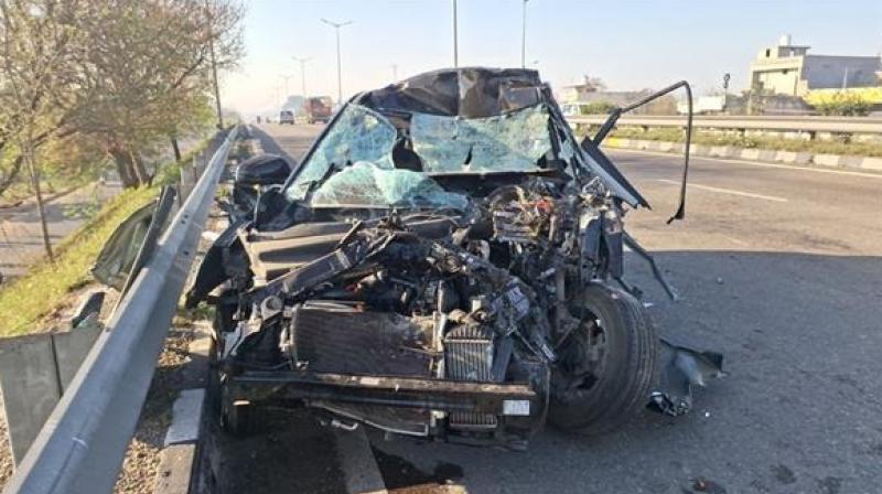 The car collided with the combine Goraya Accident News in punjabi
