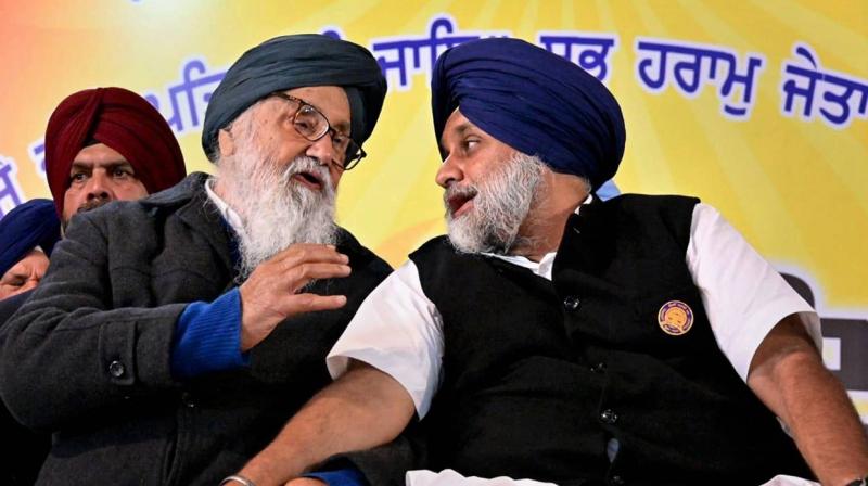 Sukhbir Badal, Parkash Singh Badal 