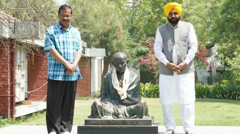 Arvind Kejriwal, Bhagwant Mann 