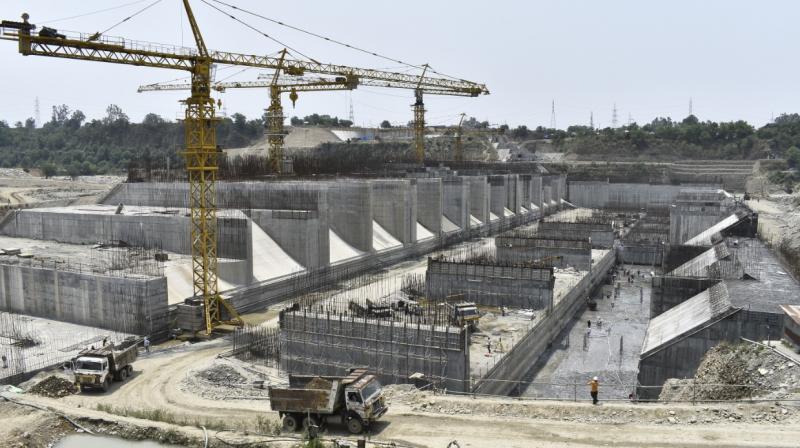 SHAHPURKANDI DAM PROJECT WORK 