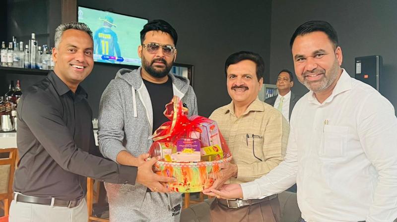 comedian  star Kapil Sharma honored by Punjab government and Markfed