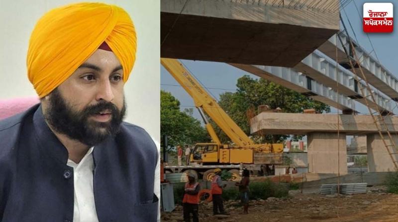 Work of placing steel guard on railway line has started