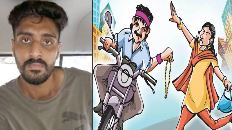 chain snatcher drug addicted Police constable 