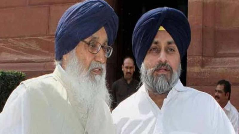 Parkash Badal With Sukhbir Badal