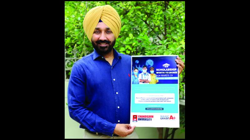 ਕੋਰੋਨਾ ਵਿਰੁਧ ਜੰਗ 'ਚ ਡਟੇ ਯੋਧਿਆਂ ਦੇ ਬੱਚਿਆਂ ਲਈ ਚੰਡੀਗੜ੍ਹ ਯੂਨੀਵਰਸਿਟੀ ਵਲੋਂ 5 ਕਰੋੜ ਦੀ ਵਿਸ਼ੇਸ਼ ਵਜ਼ੀਫ਼ਾ ਸਕੀਮ ਦਾ ਐਲਾਨ