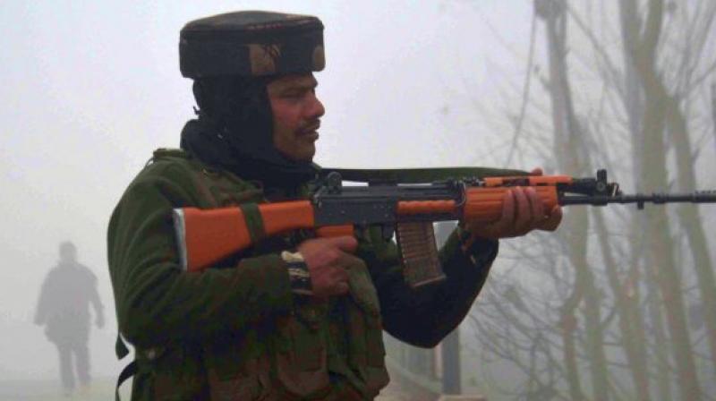 In Kashmir, militants shot a woman