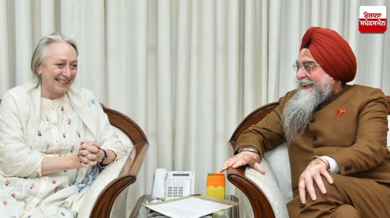 British Deputy High Commissioner Chandigarh Caroline Rowett met Speaker Sandhawan