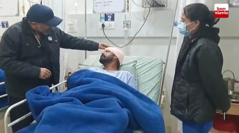 Motorcyclist caught in China door Gurdaspur News