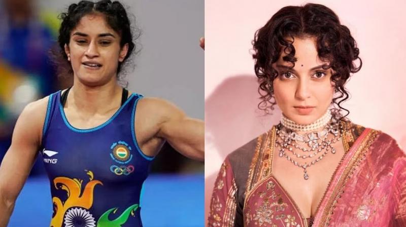 Kangana's sarcastic post on Vinesh Phogat's win,