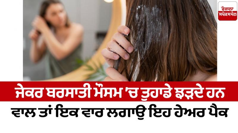 If your hair falls during rainy season then apply this hair pack once