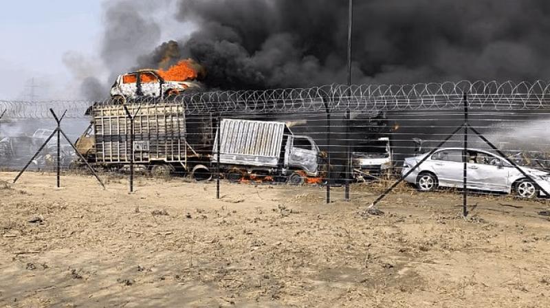 ਵਜ਼ੀਰਾਬਾਦ ਪੁਲਿਸ ਟਰੇਨਿੰਗ ਸੈਂਟਰ 'ਚ ਲੱਗੀ ਅੱਗ