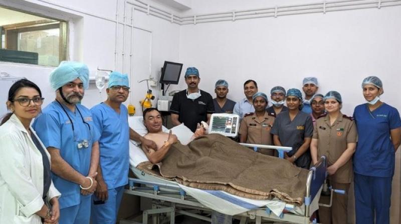 ਹਸਪਤਾਲ ਵਿੱਚ ਠੀਕ ਹੋ ਰਹੇ ਮਰੀਜ਼ ਦੀ ਫੋਟੋ 