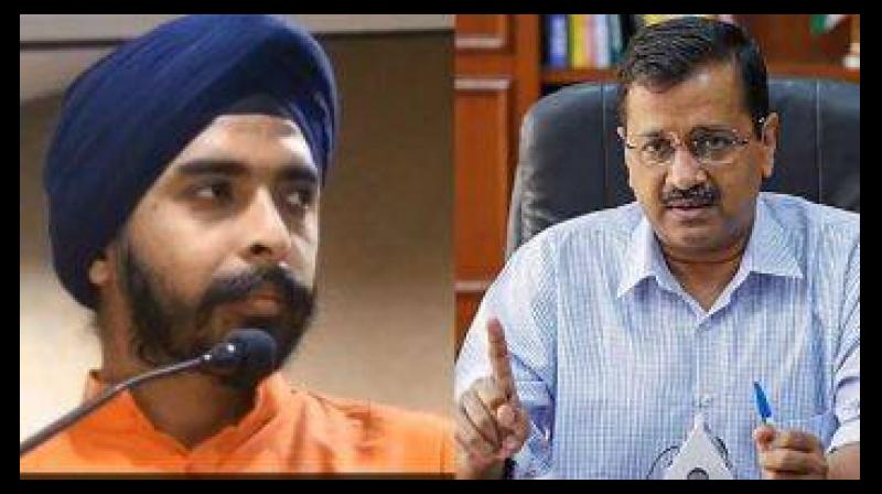Tajinder Pal Singh Bagga, Arvind Kejriwal