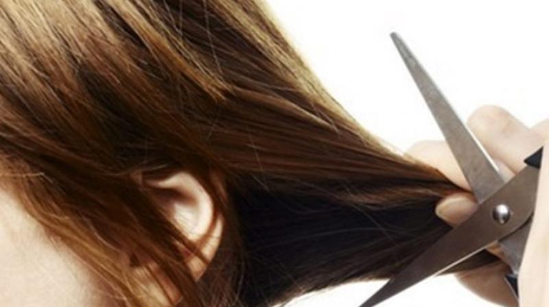 Telangana Medak 150 girls hair cut