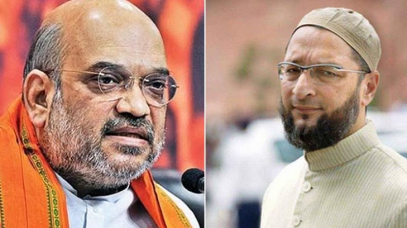 Amit Shah and Asaduddin Owaisi