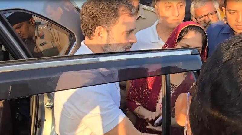Rahul Gandhi reached Karnal to fulfill his promise to the injured youth in America