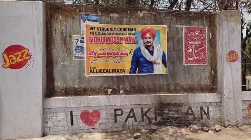 Sidhu Moosewala Posters in Pakistan 