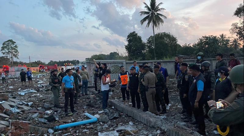 Thailand fireworks warehouse explosion kills at least 10 people and injures more than 100